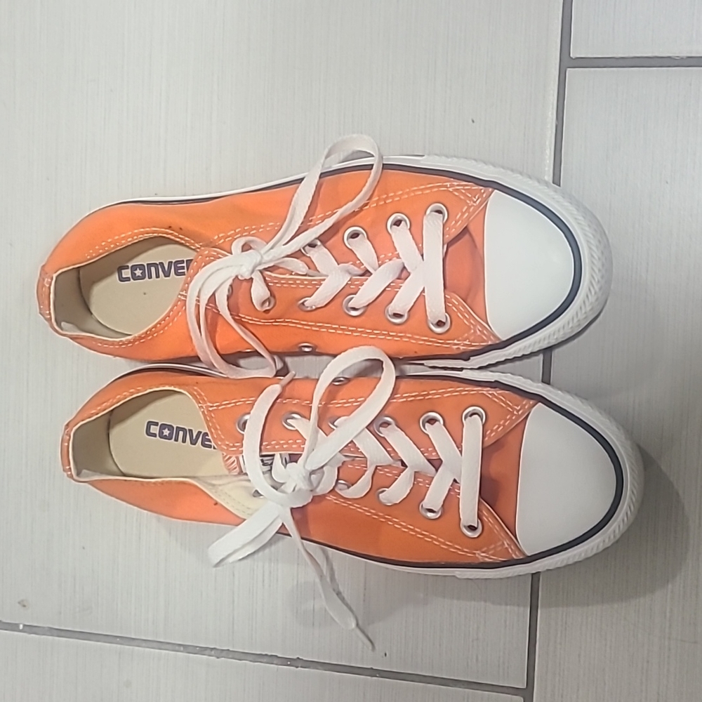 Orange Converse